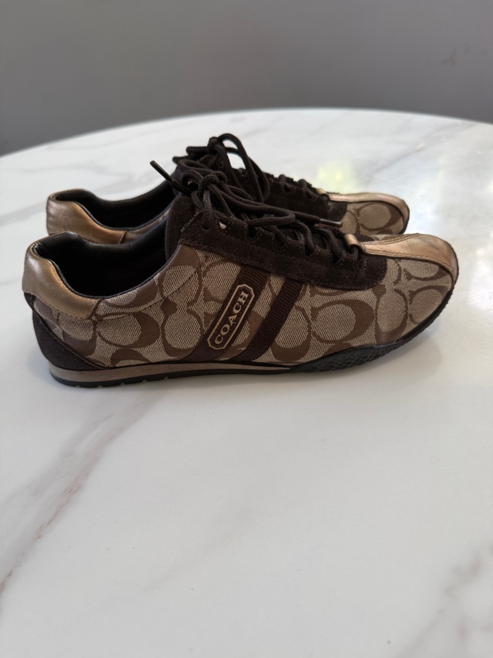 Coach Brown Signature Logo women’s Sneakers - Picture 5 of 11